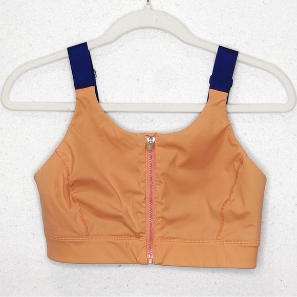 Outdoor Voices Powerhouse Coral/Navy S/M DD Cup Sports Bra 11018 - Picture 1 of 8